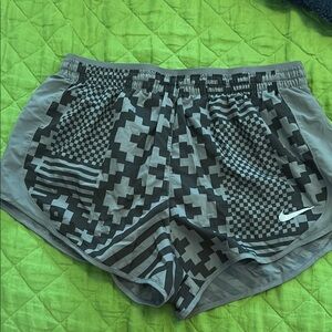 Nike Gray Patterned Ladies Shorts